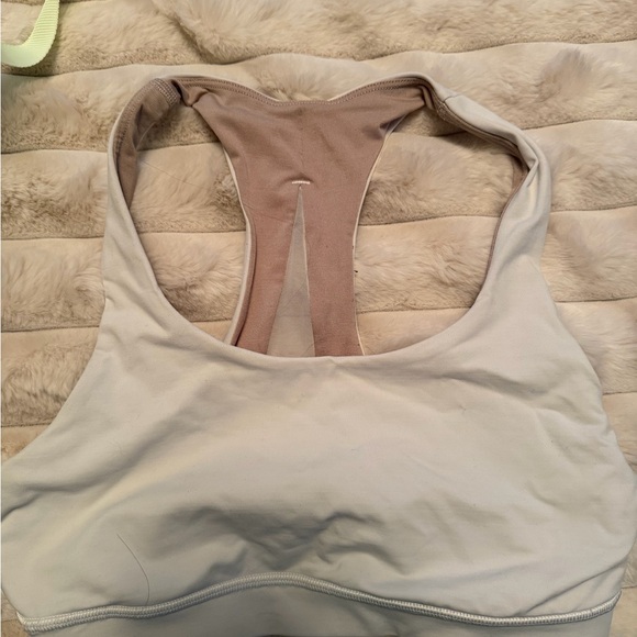 Lululemon Athletica White Sports Bra- SIZE 4 - Picture 2 of 2